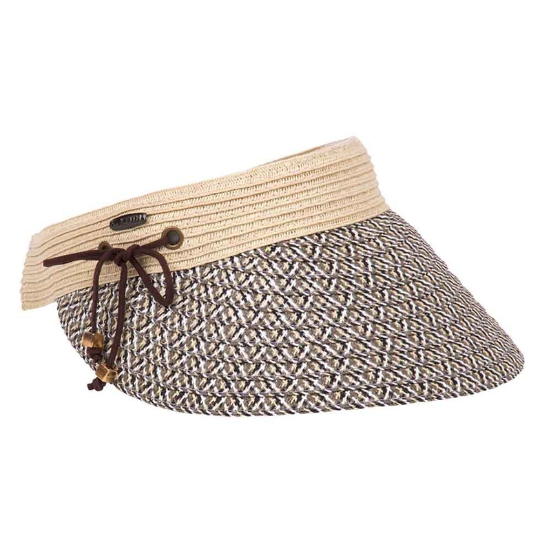 Woven Toyo Brim Clip On Sun Visor – Karen Keith Hats Natural
