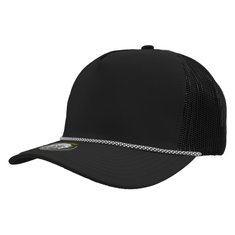 Zapped Headwear Marine R+ Rope Hat Black-White Chainlink Rope