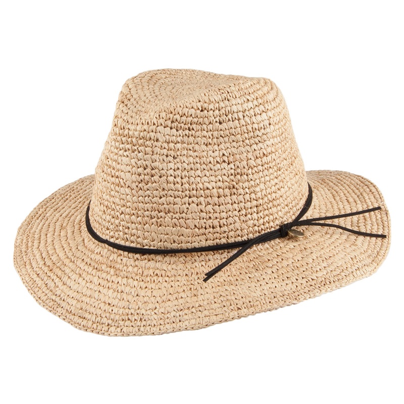 Barts Hats Celery Straw Fedora Hat – Natural S