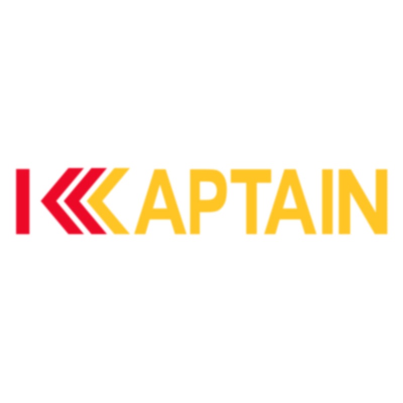 Captain Ranked Logo Heat Transfers Sticker Yellow One Size