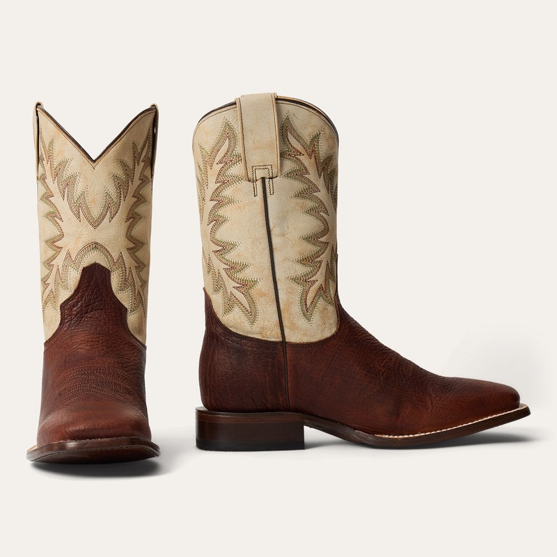 Cole Boots White/Brown 8 D