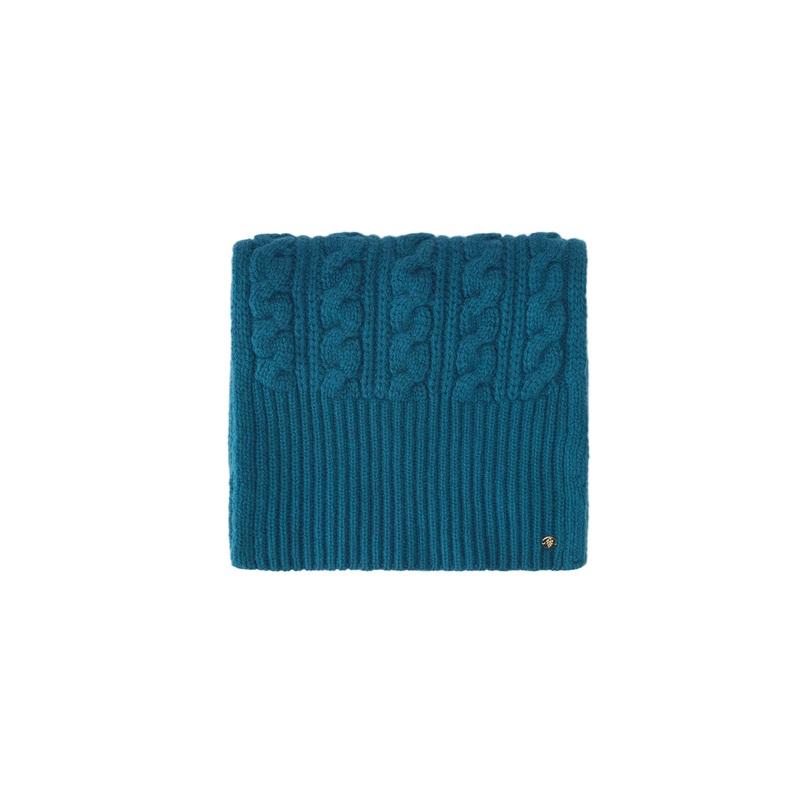 Faye Wool Cable Scarf Aegean One Size