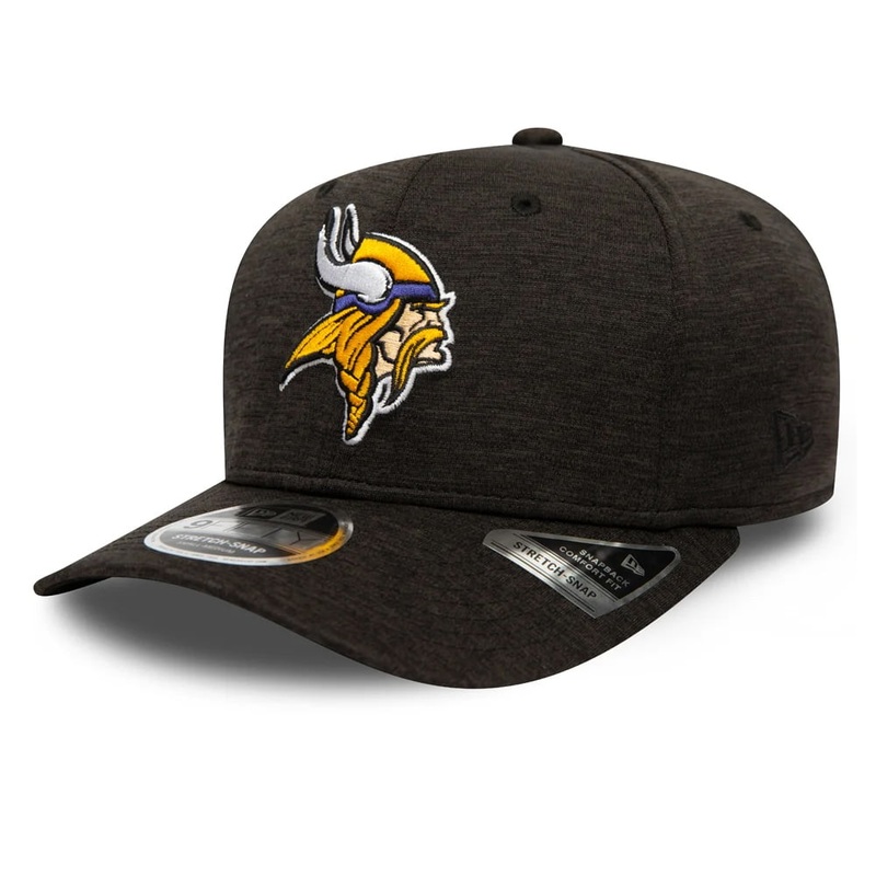 New Era 9FIFTY Minnesota Vikings Stretch Snapback Cap – NFL Total Shadow Tech – Charcoal Small/Medium