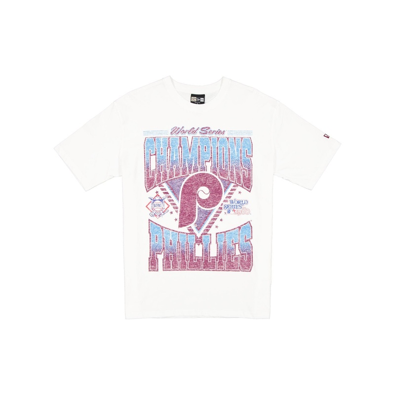 Philadelphia Phillies Sport Classics Washed Optic White T-Shirt S