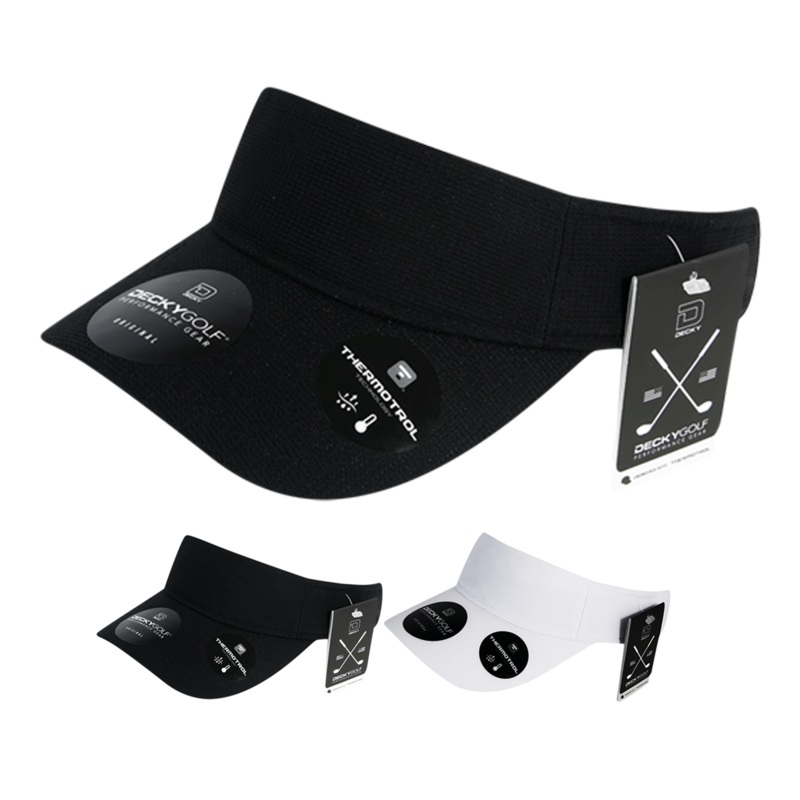 Screen Fabric Sun Visor – Golf & Sports Cap – Decky 8104 Black