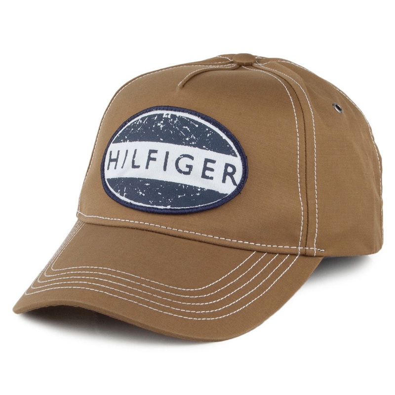 Tommy Hilfiger Hats Workwear Baseball Cap – Brown Adjustable