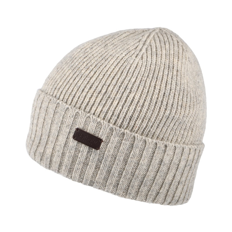 Barbour Hats Carlton Wool Blend Beanie Hat – Light Grey 1-Size
