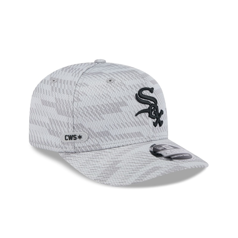 Chicago White Sox 2025 Clubhouse Gray 9SEVENTY Stretch-Snap Hat One Size