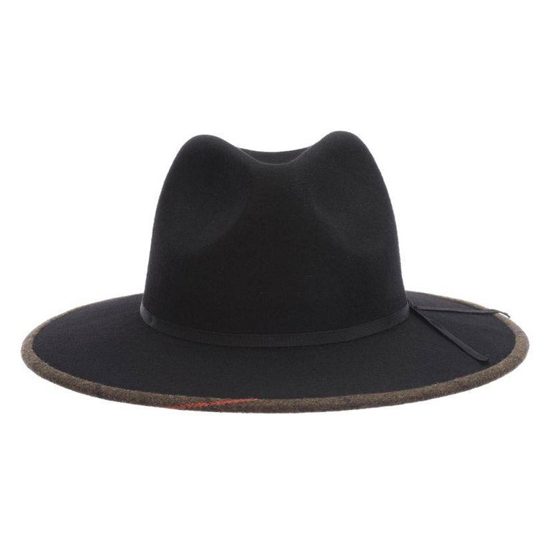 Finlay Felt Hat with Bound Wide Brim – Stacy Adams Hat Black Medium (22.5″)