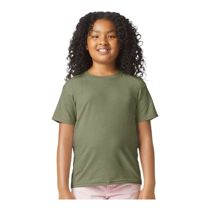 Gildan 64000BCVC Youth Softstyle CVC T-Shirt White XS