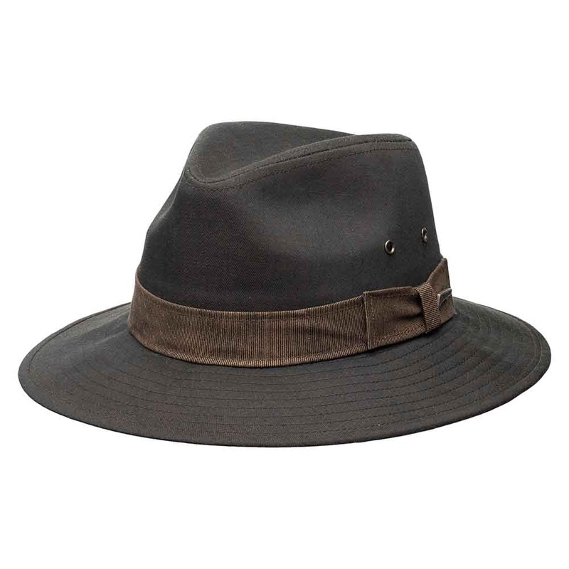 Hangar Washed Twill Safari Hat – Indiana Jones Hat Brown Medium