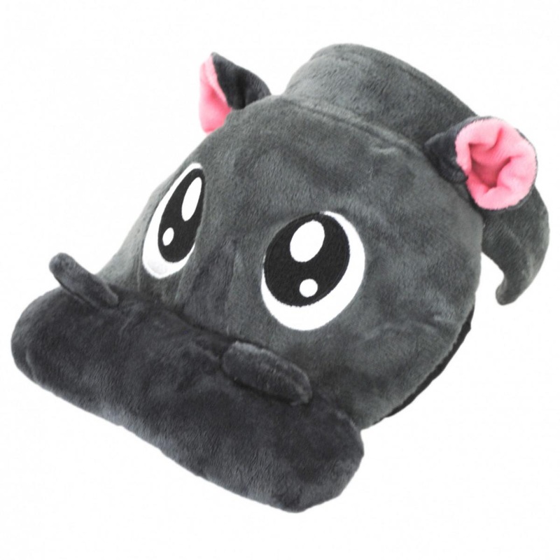 Hippo Plush Headband GREY ONE SIZE FITS MOST