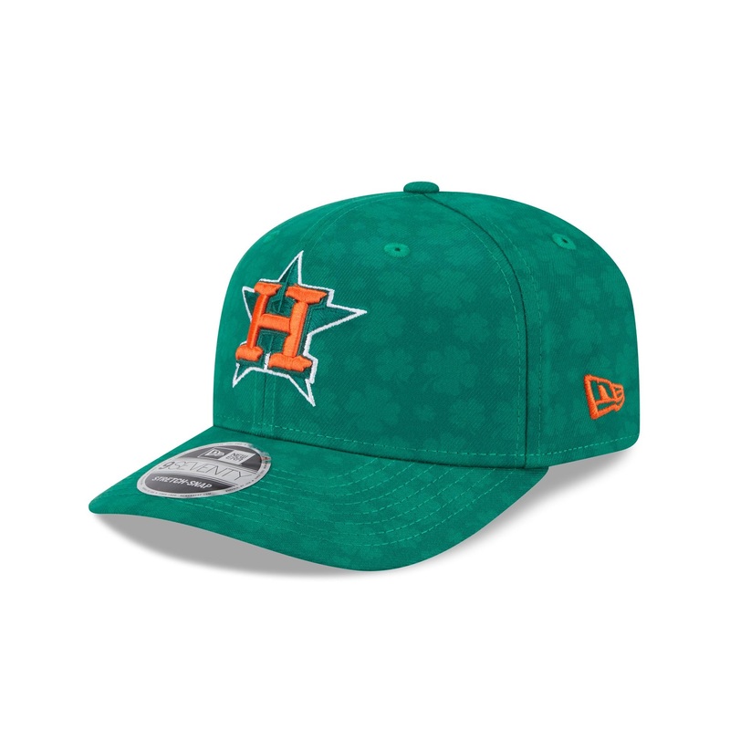 Houston Astros St. Patrick’s Day 2025 9SEVENTY Stretch-Snap Hat One Size