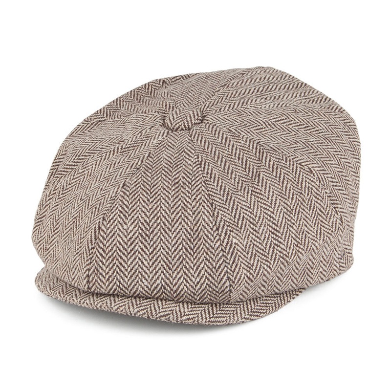 Jaxon & James Kids Herringbone Newsboy Cap Brown Wholesale Pack Prepack