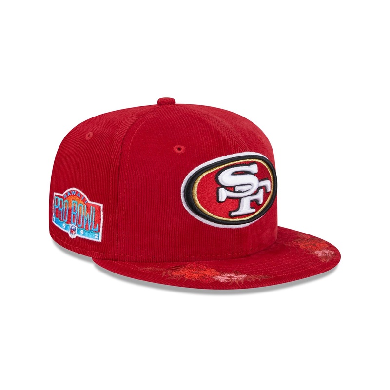 Just Caps Floral Corduroy San Francisco 49ers 59FIFTY Fitted Hat 7