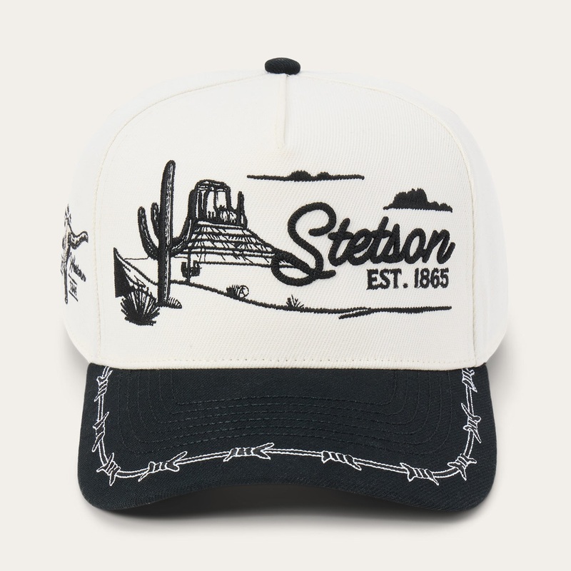 Landscape Trucker Hat Off White / Black O/S