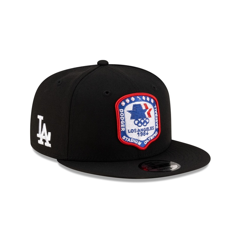 Los Angeles Dodgers 1984 Olympics Black 9FIFTY Snapback Hat One Size