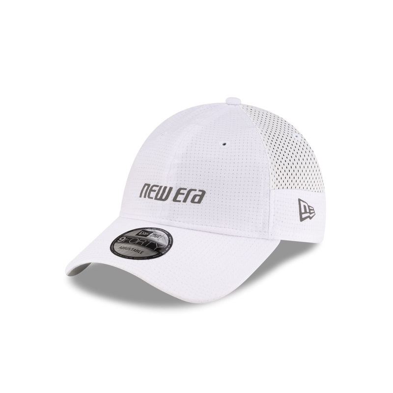 New Era Cap Dual Mesh White 9FORTY Strapback Hat One Size