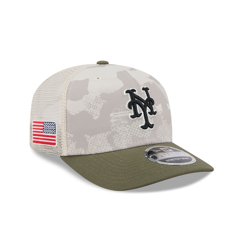 New York Mets Armed Forces Day 2025 9SEVENTY Trucker Hat One Size