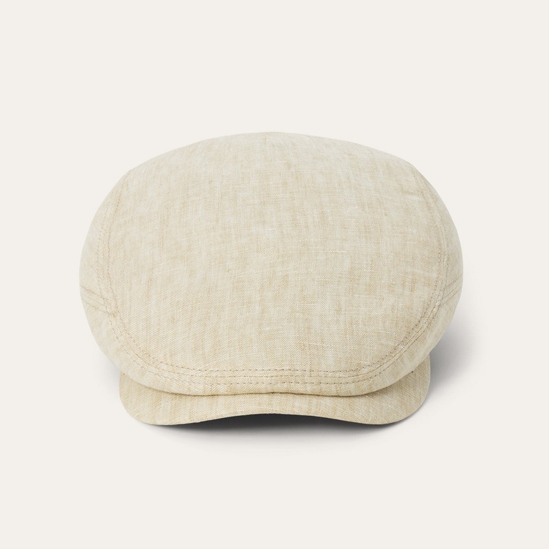 Premium Linen Driver Cap Beige S