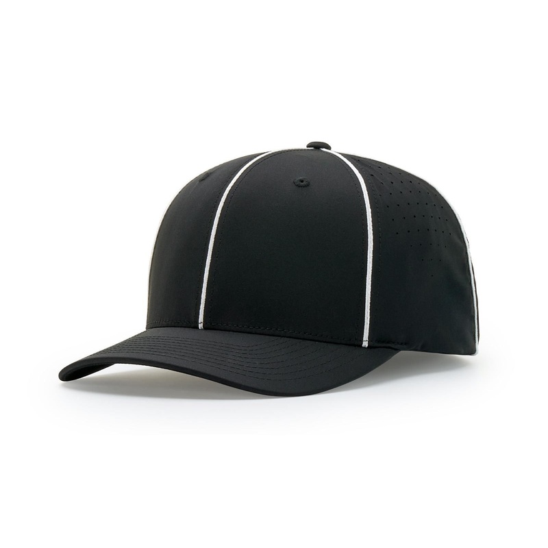 Richardson 785 Performance Ignite LT Laser Perf Official’s Cap Black/White LG-XL