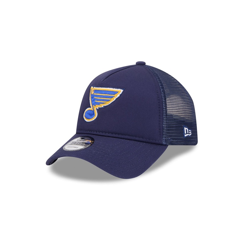St. Louis Blues 9FORTY A-Frame Trucker Hat One Size