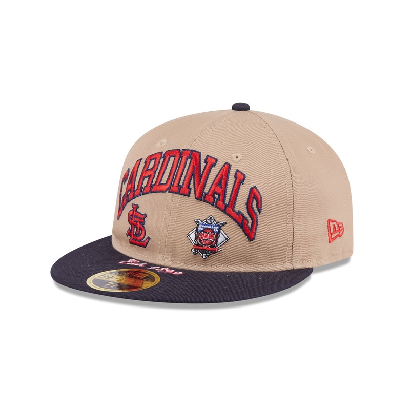 St. Louis Cardinals Camel Retro Crown 59FIFTY Fitted Hat 7