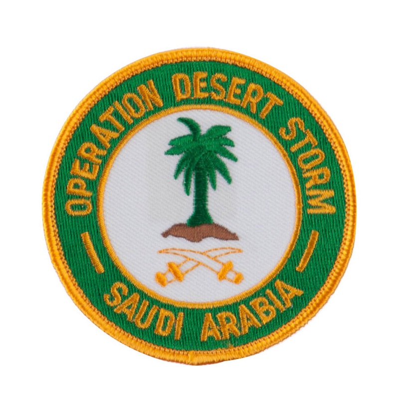 War and Operation Embroidered Military Patch Desert Storm One Size