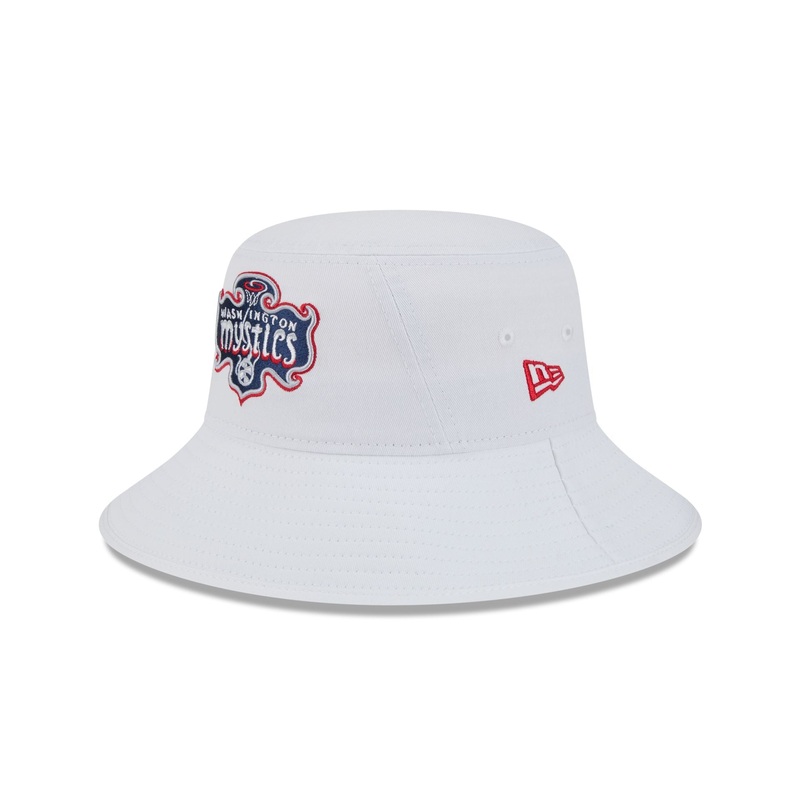 Washington Mystics Optic White Bucket Hat S/M