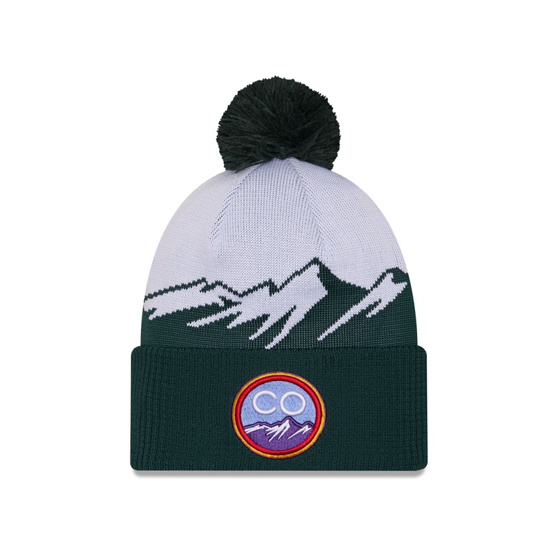 Colorado Rockies City Connect Pom Knit Hat One Size