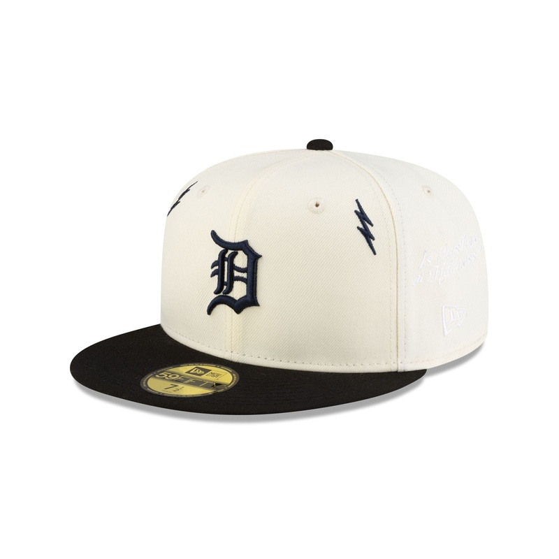 Diet Starts Monday x Detroit Tigers Lightening Bolts 59FIFTY Fitted Hat 7