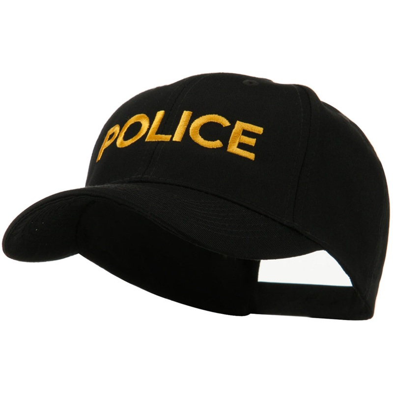 Embroidered Military Cap Police One Size
