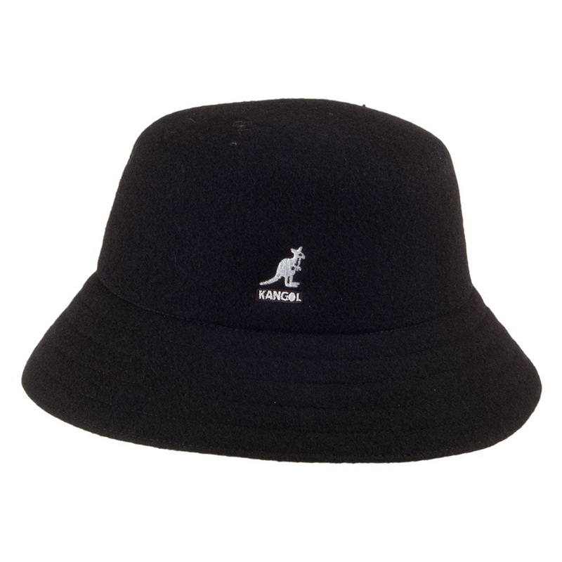 Kangol Lahinch Wool Bucket Hat – Black S