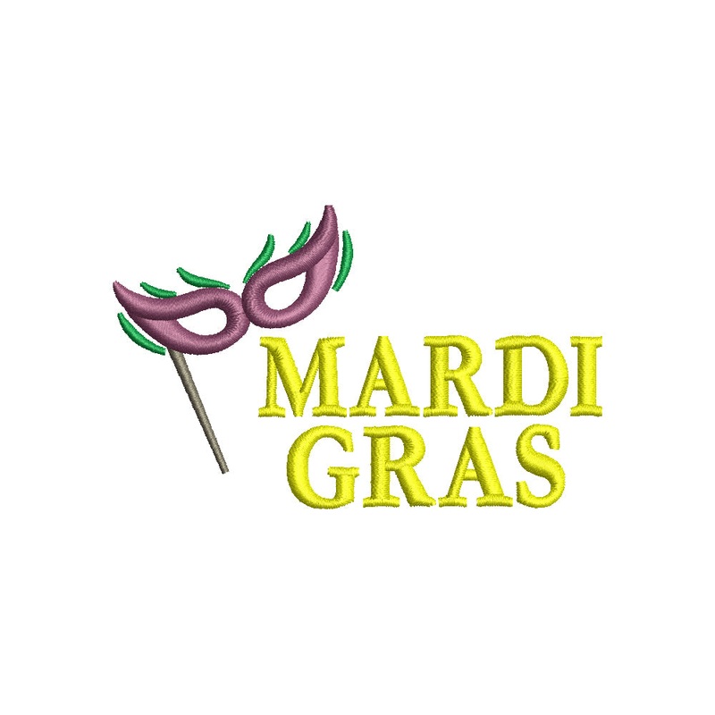 Mardi Gras with Mask Default Title One Size