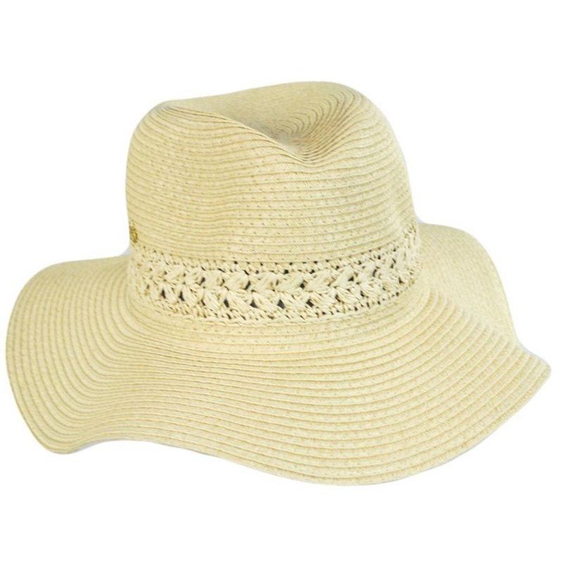 Melbourne Toyo Braid Fedora Hat NATURAL ONE SIZE FITS MOST