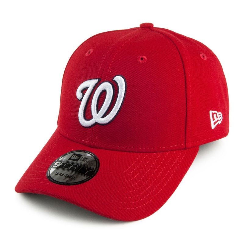 New Era 9FORTY Washington Nationals Baseball Cap – MLB The League – Red Adjustable