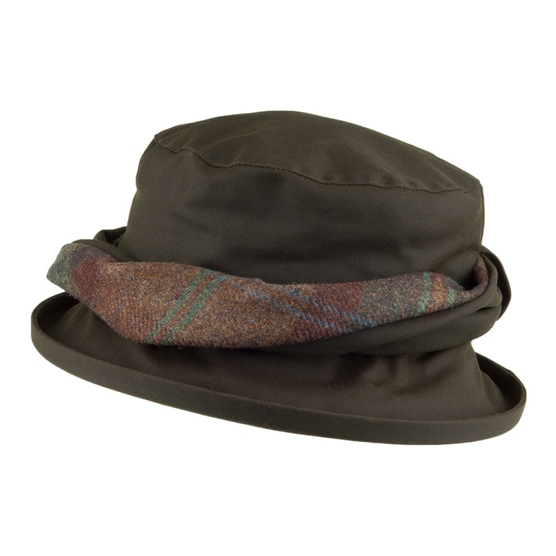 Olney Hats Emma Water Repellent Bucket Hat – Olive 1-Size