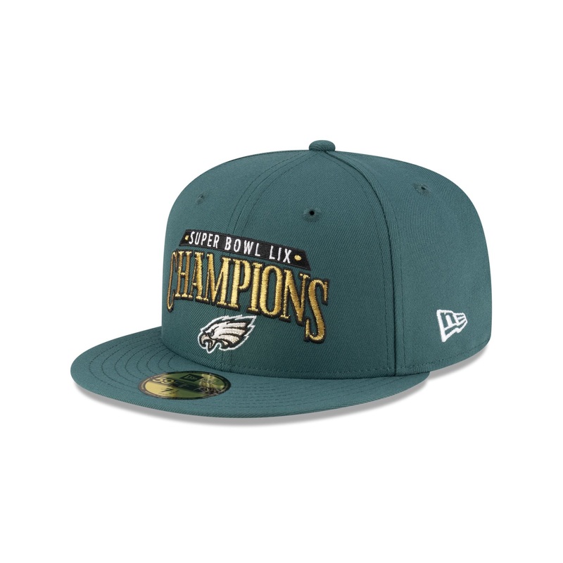 Philadelphia Eagles Super Bowl LIX Champions 9FIFTY Snapback Hat One Size
