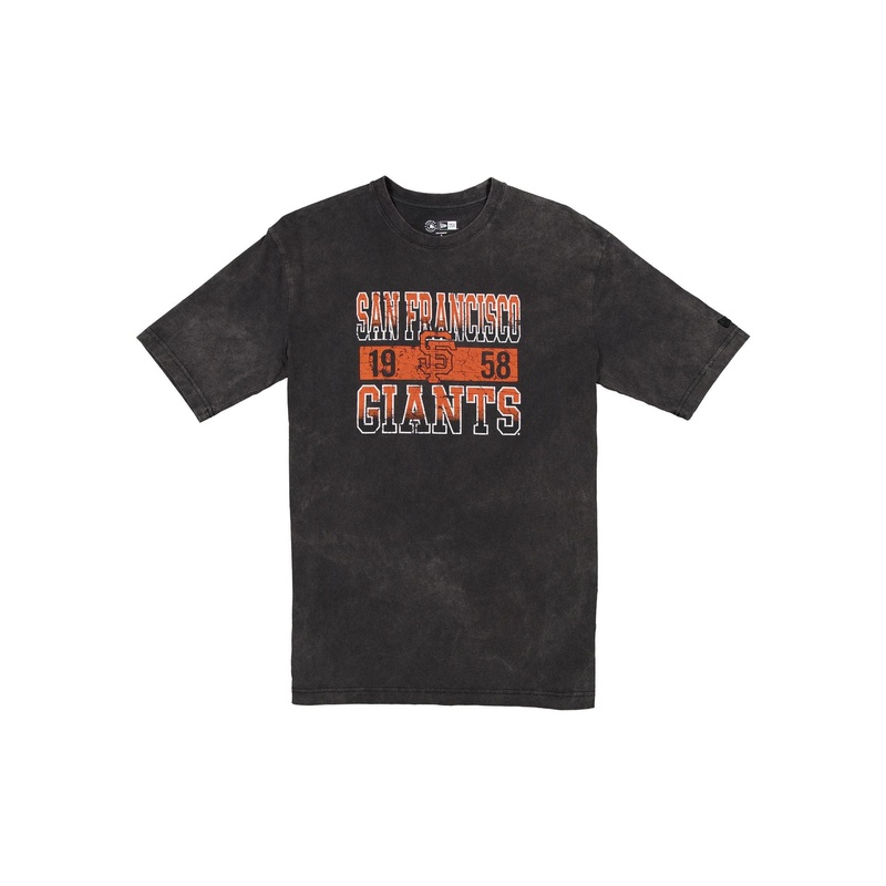 San Francisco Giants Oversized Washed Black T-Shirt S