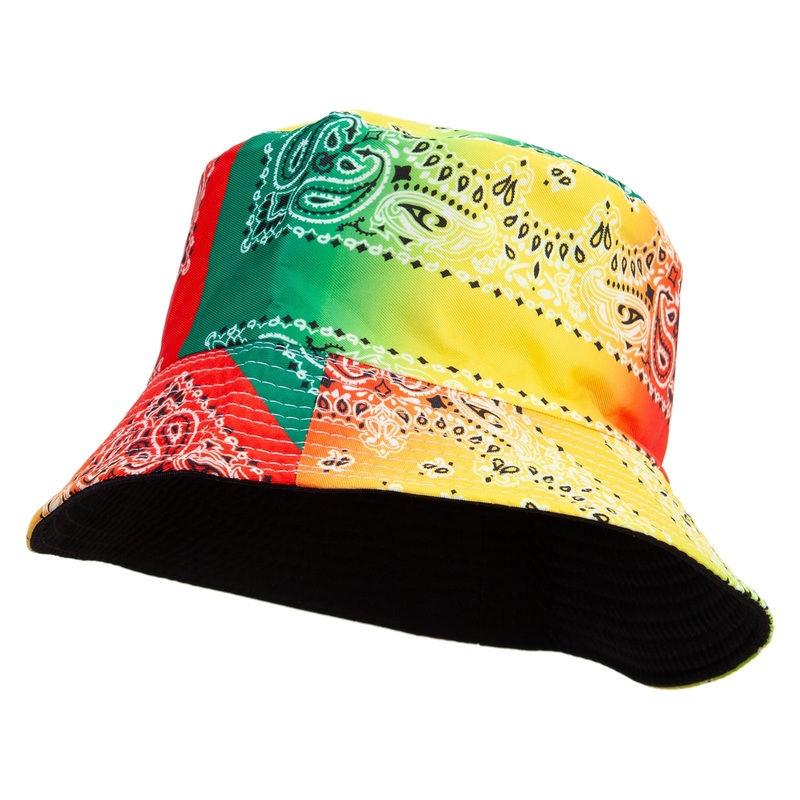 Women’s Paisley Bucket Hat Green One Size