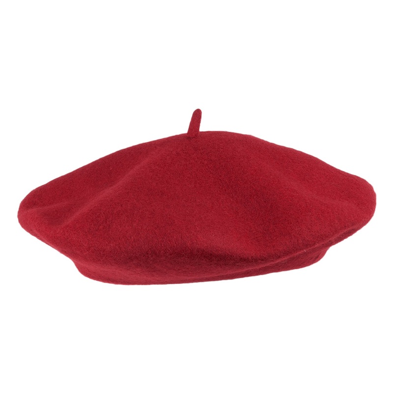 Wool Fashion Beret Maroon Wholesale Pack Prepack