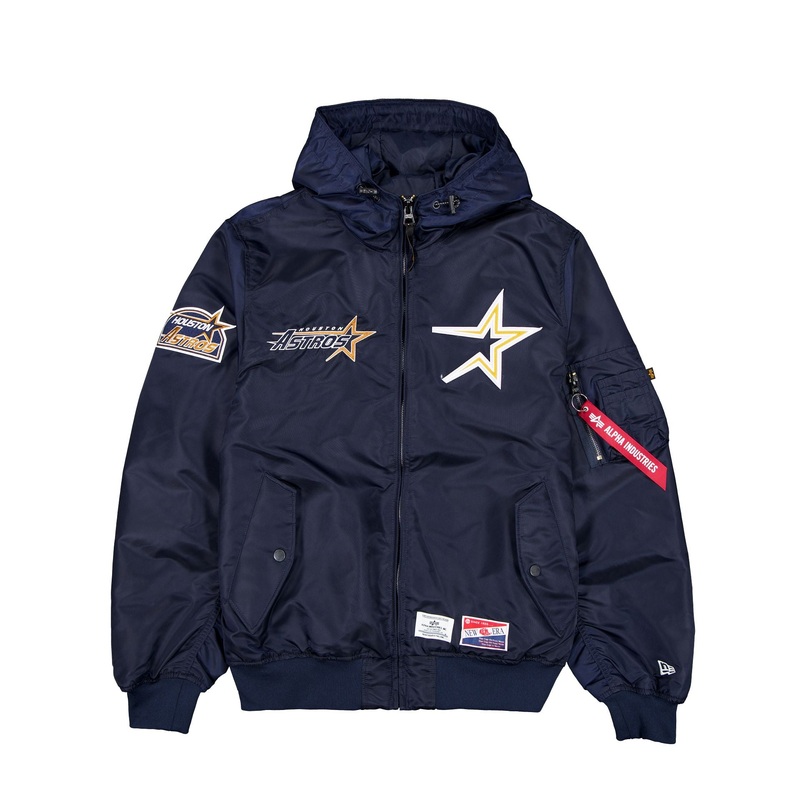 Alpha Industries x Houston Astros Cooperstown L-2B Hooded Bomber Jacket S
