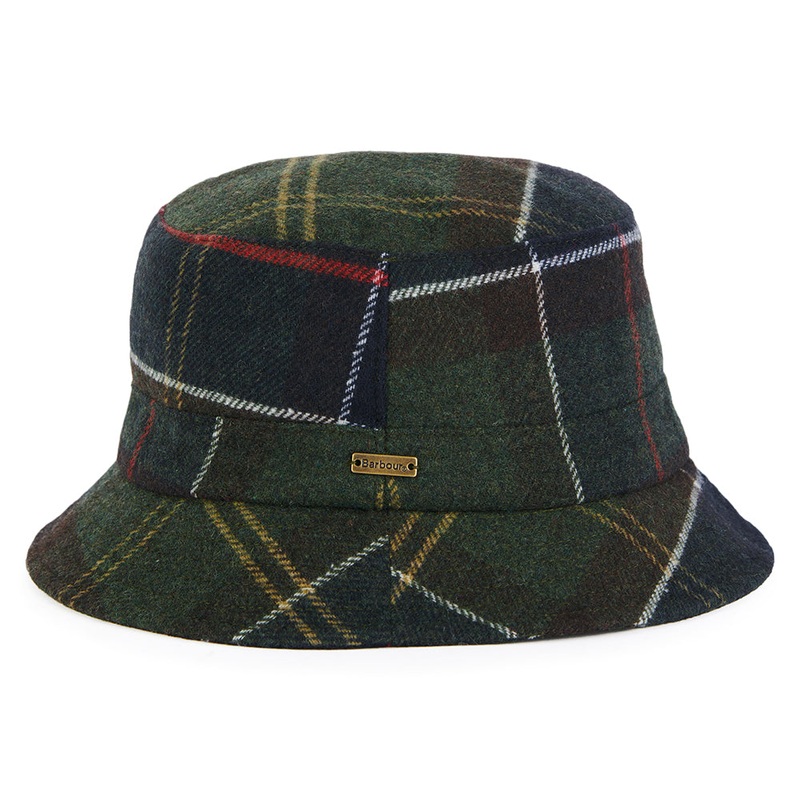 Barbour Hats Heidi Tartan Bucket Hat – Navy-Olive S