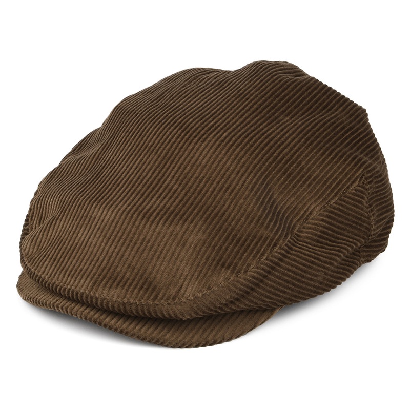 Brixton Hats Hooligan Corduroy Flat Cap – Brown Small-56cm