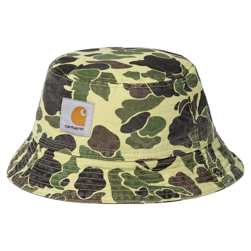 Carhartt WIP Hats Duck Washed Organic Cotton Bucket Hat – Camouflage Small/Medium