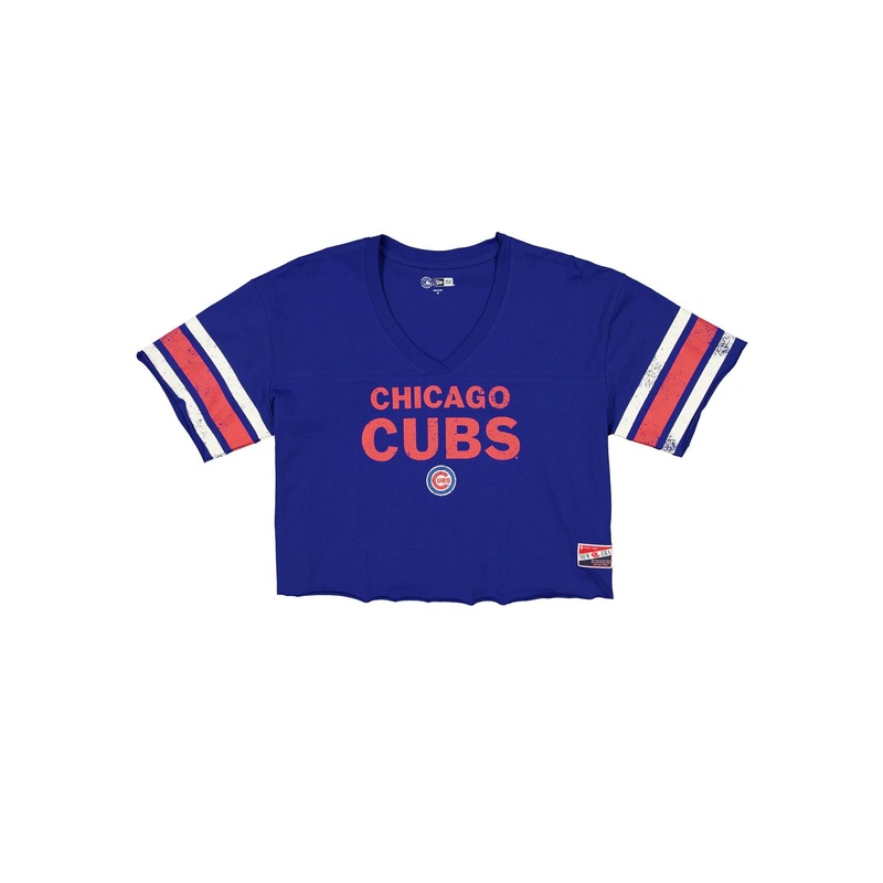 Chicago Cubs Throwback Cropped Women’s T-Shirt XS