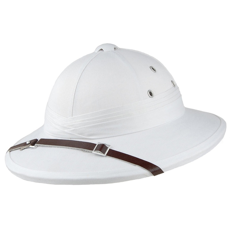 French Pith Helmet White Wholesale Pack Prepack