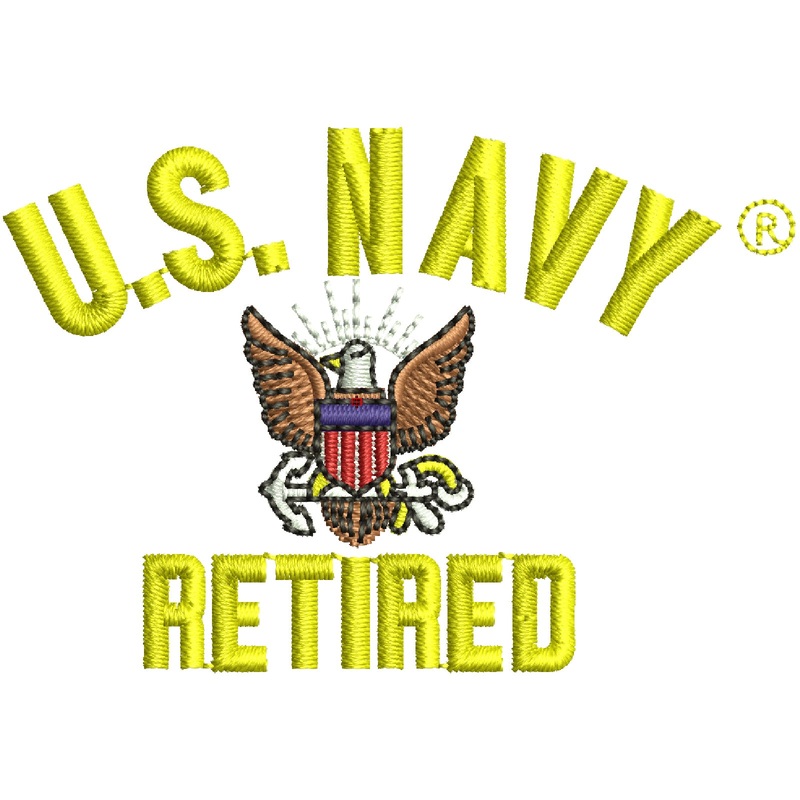 Licensed US Navy Retired Mark Default Title One Size