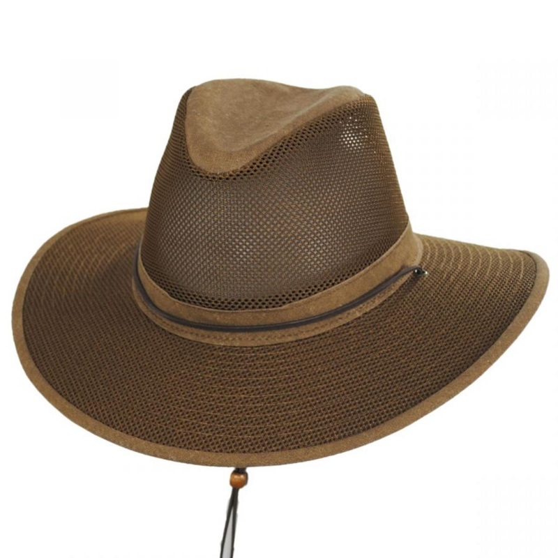 Mesh Aussie Grande 3.5 Inch Brim Hat EARTH S