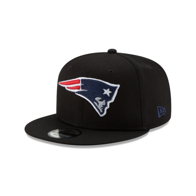 New England Patriots Black 9FIFTY Snapback Hat One Size